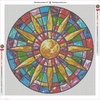Thumbnail for Glass Mosaic diamond painting adhesive canvas 50x50cm