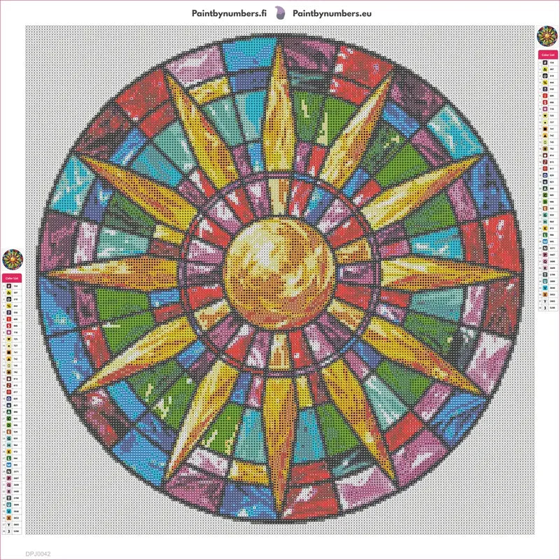 Glass Mosaic diamond painting adhesive canvas 50x50cm