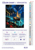 Thumbnail for Paint color chart and instructions - Glowing Bay 40x50cm