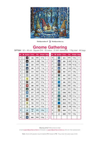 Thumbnail for Gnome Gathering diamond painting color chart – 35 DMC colors