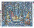Thumbnail for Gnome Gathering diamond painting adhesive canvas 50x40cm