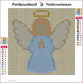 Thumbnail for Diamond painting adhesive canvas preview - Golden Angel