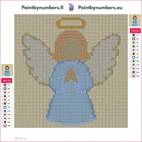 Thumbnail for Diamond painting adhesive canvas preview - Golden Angel