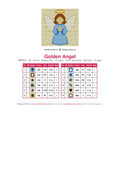 Thumbnail for DMC color chart for Golden Angel diamond painting - 12 colors