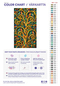 Thumbnail for Paint color chart and instructions - Golden Tree of Life 40x70cm