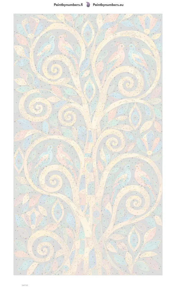 Paint by numbers numbered canvas - Golden Tree of Life 40x70cm