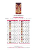 Thumbnail for Golden Wings diamond painting color chart – 28 DMC colors