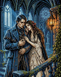 Thumbnail for Gothic Lovers in Ruins, 40x50 cm diamond painting – full design preview without the close-up inset