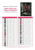 Thumbnail for DMC color chart for Gothic Roses and Tulips Arrangement diamond painting - 35 colors