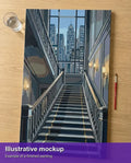 Thumbnail for Illustrative image of the finished paint by numbers - Grand Staircase City View 40x70cm