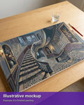 Thumbnail for Illustration of the completed paint by numbers - Grand Staircase Interior 70x40cm