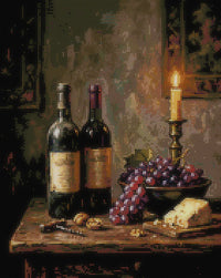 Thumbnail for Diamond painting pattern – Grapes and Candle