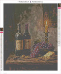 Thumbnail for Grapes and Candle diamond painting adhesive canvas 40x50cm