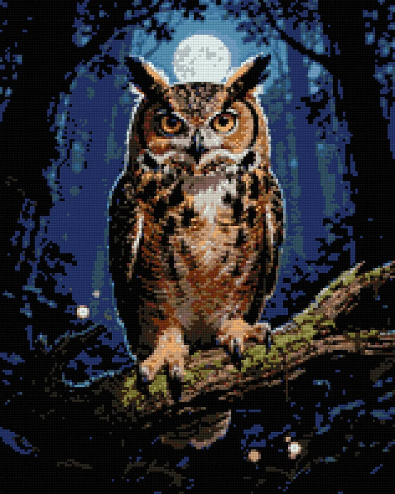 Diamond pattern - Great Horned Owl