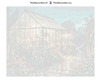 Thumbnail for Numbered canvas - Greenhouse at Night 2 50x40cm