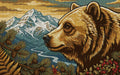 Thumbnail for Diamond painting pattern chart - Grizzly Profile