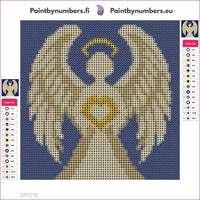 Thumbnail for Diamond painting adhesive canvas preview - Guardian Angel