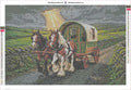 Thumbnail for Gypsy Caravan diamond painting adhesive canvas 60x40cm