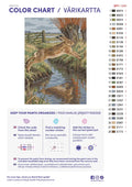 Thumbnail for Paint color chart and instructions - Hare Leaping the Somerset Ditch 50x70cm