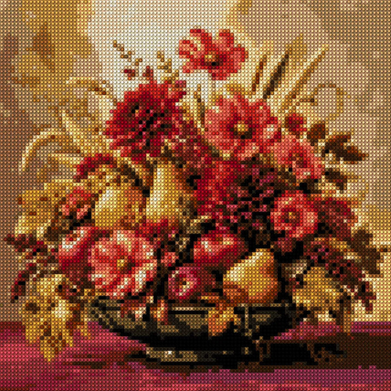 Diamond painting pattern chart - Harvest Basket