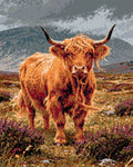 Thumbnail for Diamond Pattern - Heather and Horns