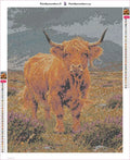 Thumbnail for Heather and Horns diamond painting adhesive canvas 40x50cm