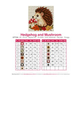 Thumbnail for DMC color chart for Hedgehog and Mushroom diamond painting - 15 colors