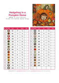 Thumbnail for DMC color chart for Hedgehog in a Pumpkin Home diamond painting - 29 colors