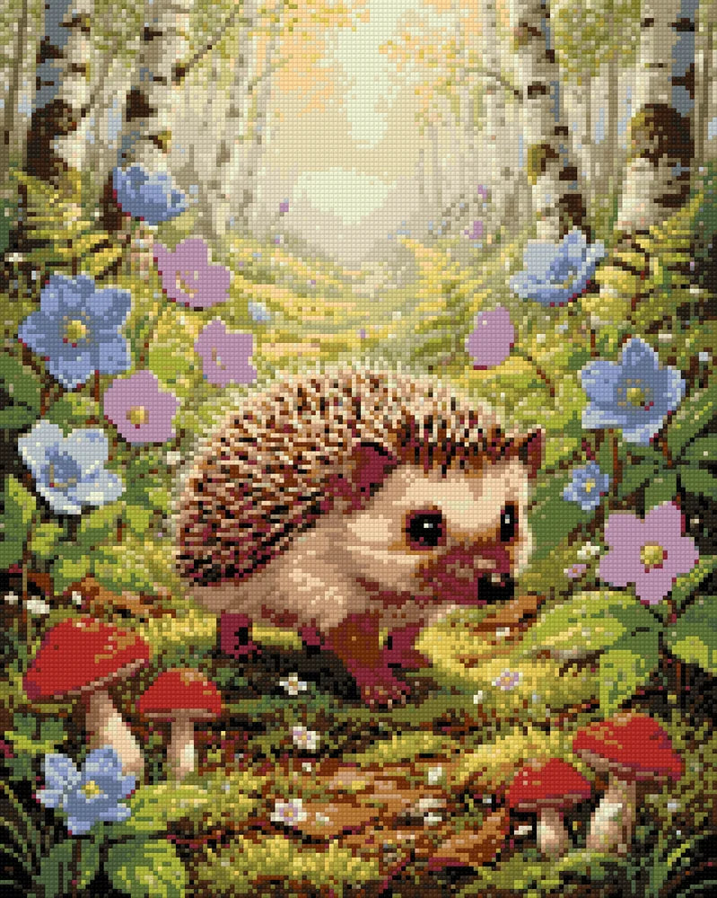 Diamantmönster för Hedgehog in the Woods