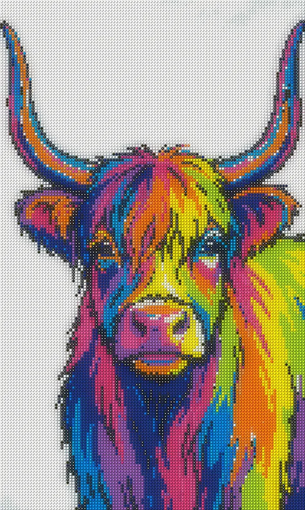 Diamond pattern - Highland Cow
