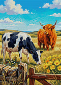 Thumbnail for Diamond painting pattern chart - Highland Cow & Holstein