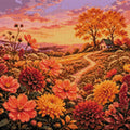 Thumbnail for Diamond painting pattern chart - Hillside Cottage