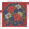 Thumbnail for Diamond painting adhesive canvas preview - Holiday Bouquet