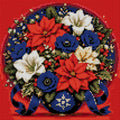 Thumbnail for Diamond painting pattern chart - Holiday Bouquet