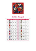 Thumbnail for DMC color chart for Holiday Bouquet diamond painting - 26 colors