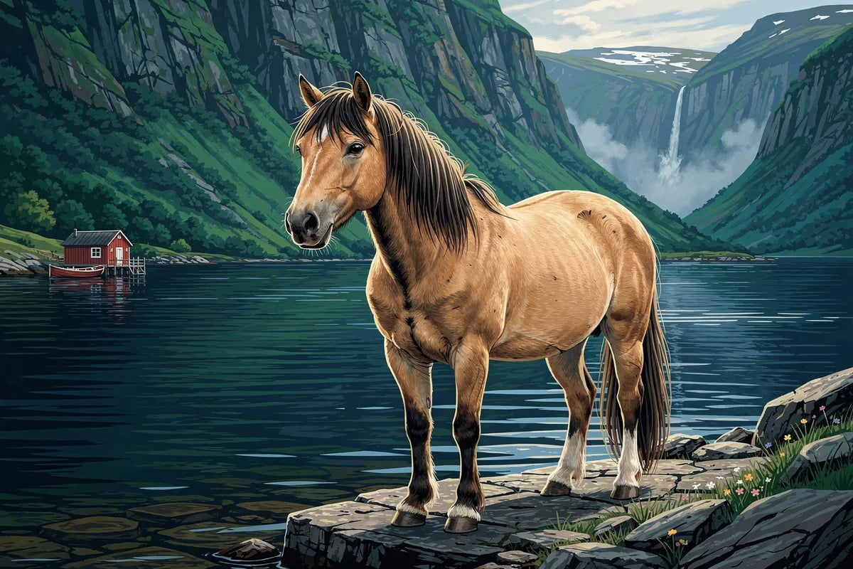 Diamond Painting Horse by the Water