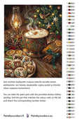 Thumbnail for Paint color chart and instructions - Hot Chocolate and Christmas Cookies 40x50cm
