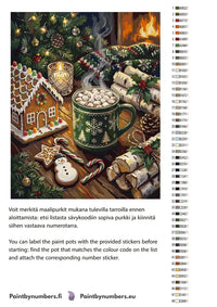 Thumbnail for Paint color chart and instructions - Hot Chocolate and Gingerbread 40x50cm