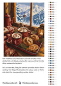 Thumbnail for Paint color chart and instructions - Hot Chocolate and Pastries 30x40cm