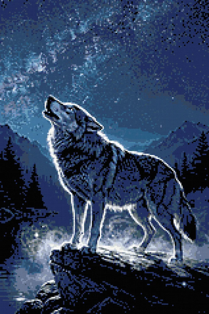 Diamond Pattern - Howling the Moon