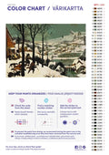 Thumbnail for Paint color chart and instructions - Hunters in the Snow 60x40cm