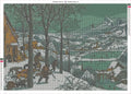 Thumbnail for Hunters In The Snow diamond painting adhesive canvas 85x60cm