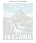 Thumbnail for Numbered canvas - Iceland Travel Poster 40x50cm