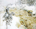 Thumbnail for Imatra Falls in Snow by Gallen-Kallela, 50x40 cm diamond painting – original artwork the design is made from