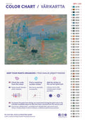 Thumbnail for Paint color chart and instructions - Impression, Sunrise 50x40cm