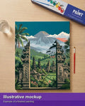 Thumbnail for Illustration of the completed paint by numbers - Indonesia Travel Poster 40x50cm