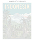 Thumbnail for Numbered canvas - Indonesia Travel Poster 40x50cm