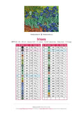 Thumbnail for DMC color chart for Irises diamond painting - 41 colors
