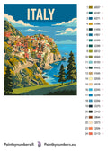 Thumbnail for Color chart and instructions - Italy Travel Poster 40x50cm