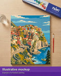 Thumbnail for Illustration of the completed paint by numbers - Italy Travel Poster 40x50cm